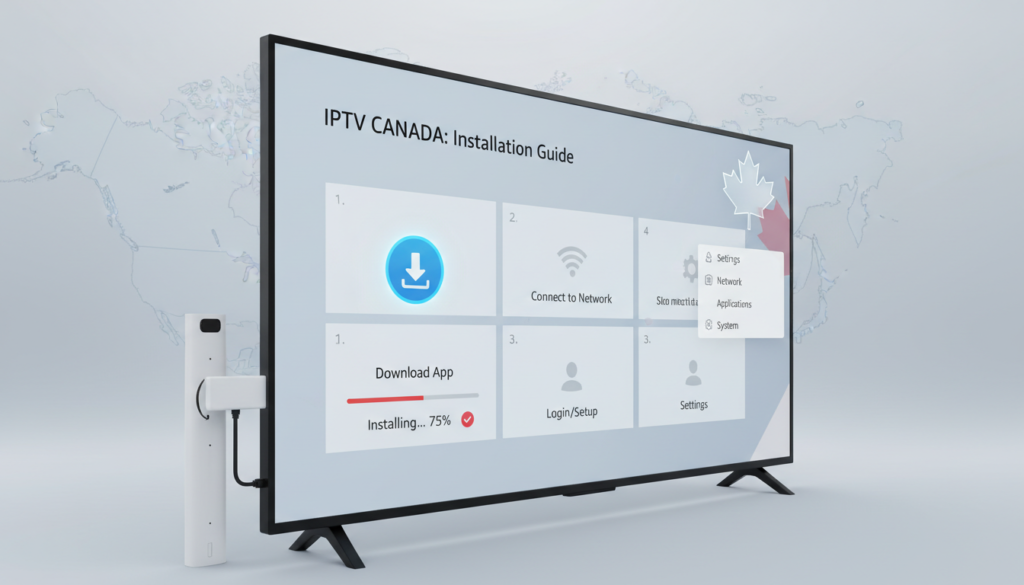 IPTV canada installation guide on television