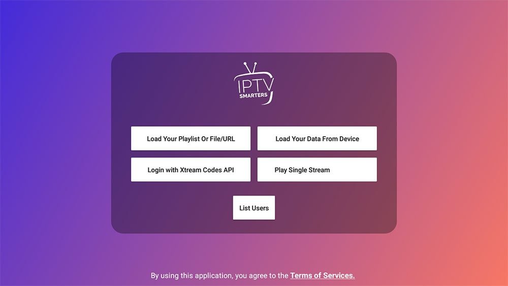 Iptv smarters interface on LG tv 